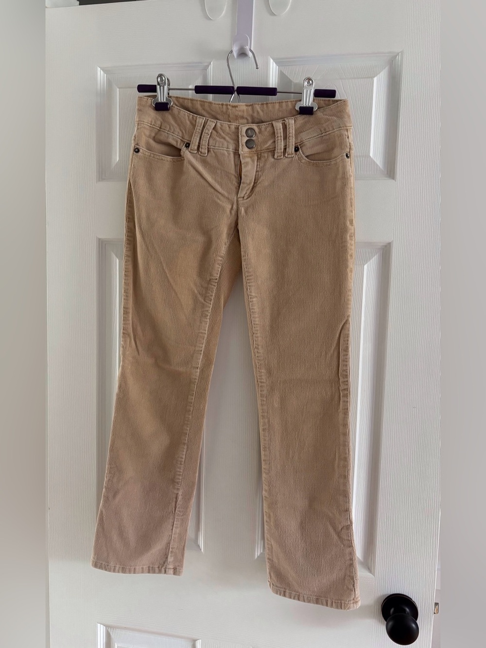 Cropped Straight Corduroy Jeans